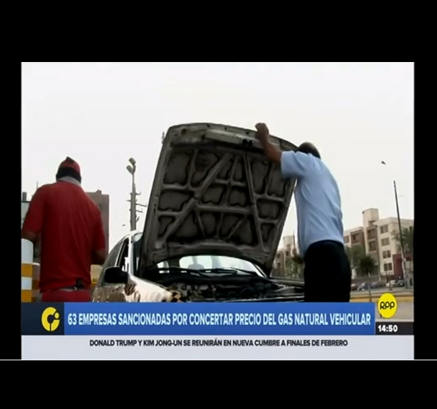 63 empresas sancionadas por concertar precio del gas natural vehicular