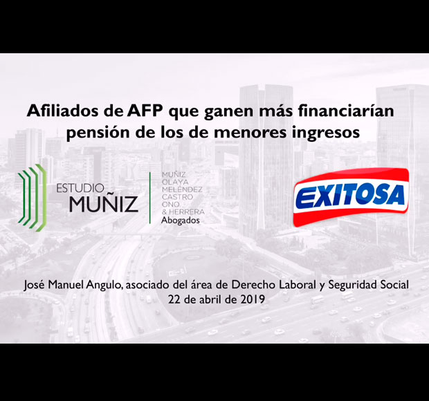 Afiliados de AFP que ganen más financiarían pensión
