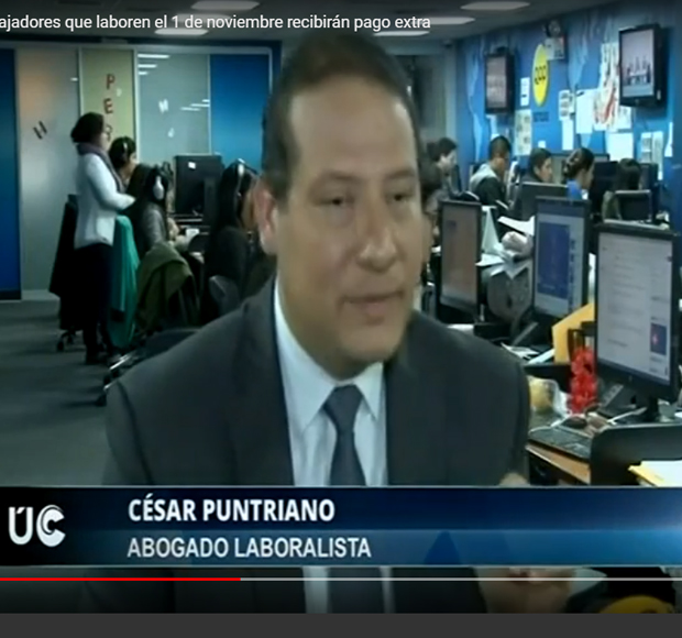 Trabajadores que laboren el 1 de noviembre recibirán pago extra