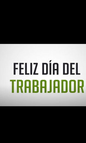 Feliz día del trabajo