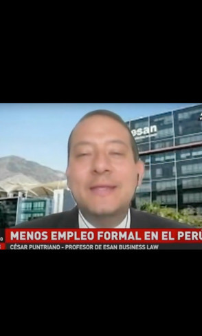 Menos empleo formal en el Perú
