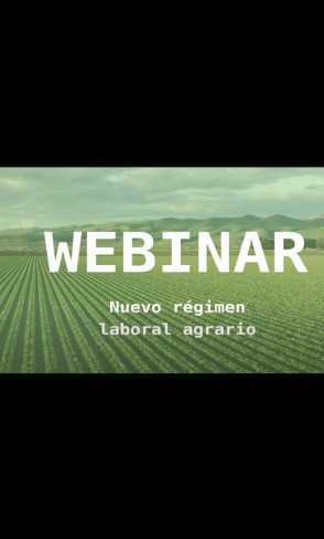 Nuevo régimen laboral agrario