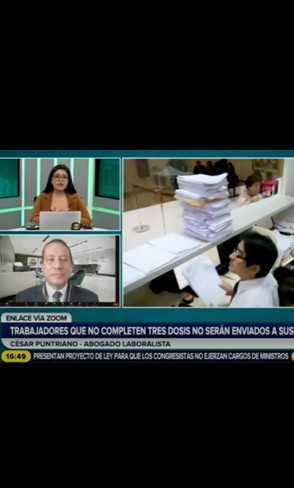 Trabajadores que no completen dosis no serán enviados a suspensión perfecta